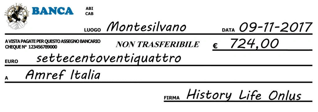 Assegno Natale Amref